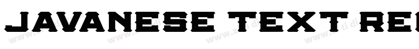 Javanese Text Regula字体转换